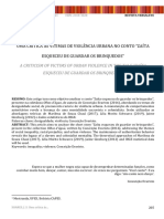 Violência urbana e desigualdade social