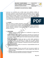 Thu-P-22 Procedimiento de Gestion Del Cambio PDF