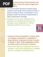 Strength of Amalgam