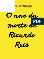 José Saramago e o ano da morte de Ricardo Reis