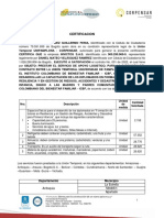 Certificación Contrato Logistica - Fi PDF