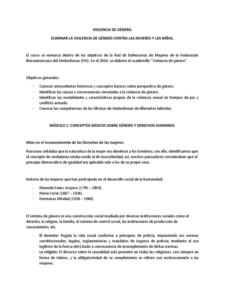 Prevención de la Violencia de Género | PDF