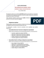 Normativa Eleccion Asignaturas Optativas - 22 - 23 - MUFIB - MUFIBAM - MUFIBAR PDF