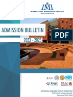 IMI BH Admission-Bulletin PDF