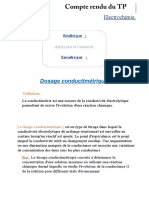 Compte Rendu ELECTROCHIMIE Dosage Conduct