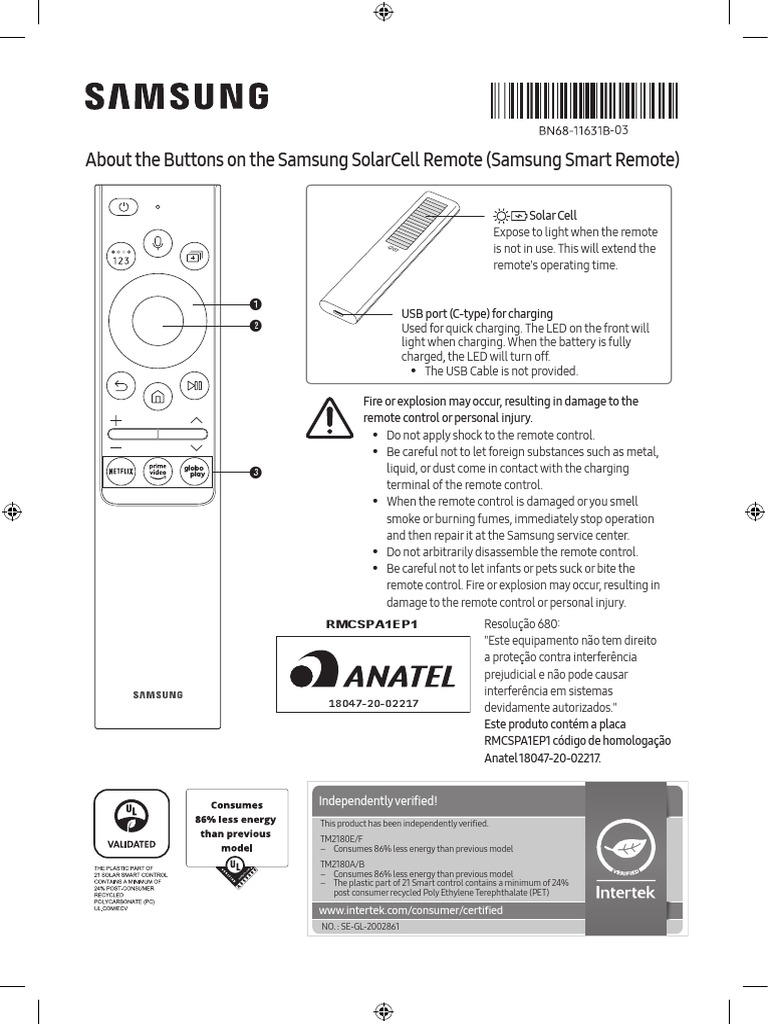 テレビ BN68-11631B-03 - Leaflet-Remote - QLED LS03 - ZD - ENG