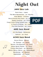 Jazz Night Lineup Features AMS & ACHS Bands