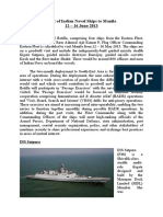 Indian naval ships to visit Manila in June 2013