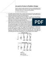Hydrodynamic Point of View To Rudder Design PDF