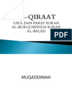 Usul Dan Farsy Surah Buruj-Balad