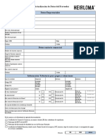 Nuevo Formato Datos Del Proveedor