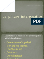 1text La Phrase Interrogative