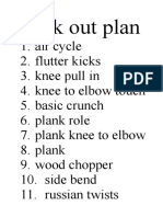 Ab Workout Plan for 12 Exercises