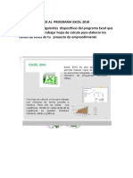 Diapositivas Programa Excel 2010