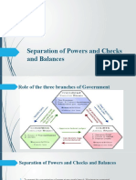 Separation of Powers and Checks and Balances