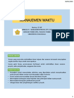 Minggu - 9 - Manajemen Waktu PDF