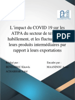 Rapport final - l'impact du Covid sur les ATPA du secteur textile