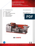 Lathe Manual - ED300FD - DE - EN - ES - FR - CZ - SE - 15032018 - 1