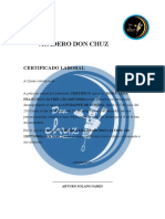 Certificado Laboral Don Chuz