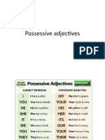 Possessive Adjectives