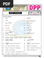 Logarithms DPP