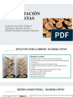 Propuestas de muebles de madera pino y eucalipto