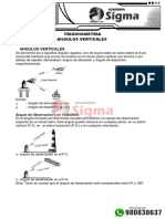 Ángulos verticales y problemas de trigonometría