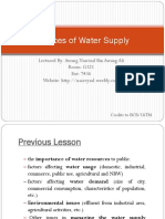 Ecw311 - Topic 7 Sources For Water Supply