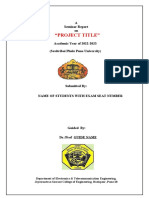 TE Seminar Report - Format - 2022-23 3201