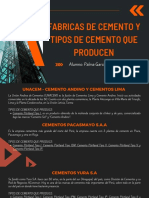 Fabricas de Cemento y Tipos de Cemento Que Producen PDF