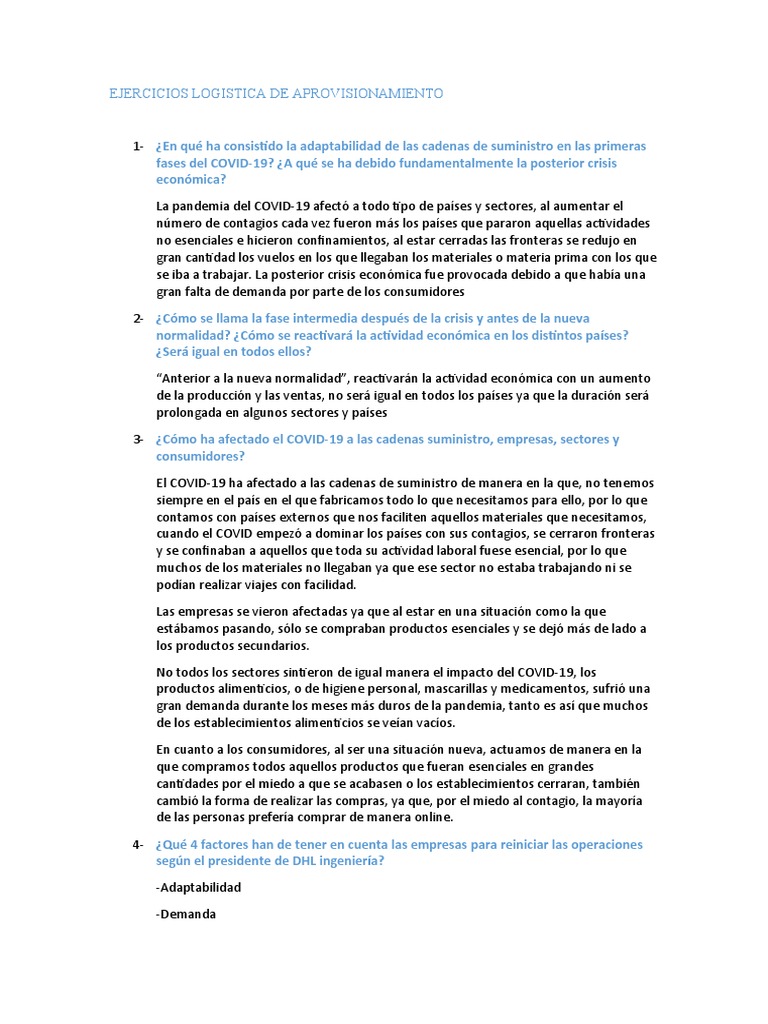 Ejercicios logistica de aprovisionamiento odt descargar gratis pdf