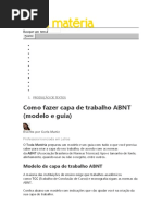 Como Fazer Capa de Trabalho ABNT (Modelo e Guia) - Toda Matéria | PDF ...