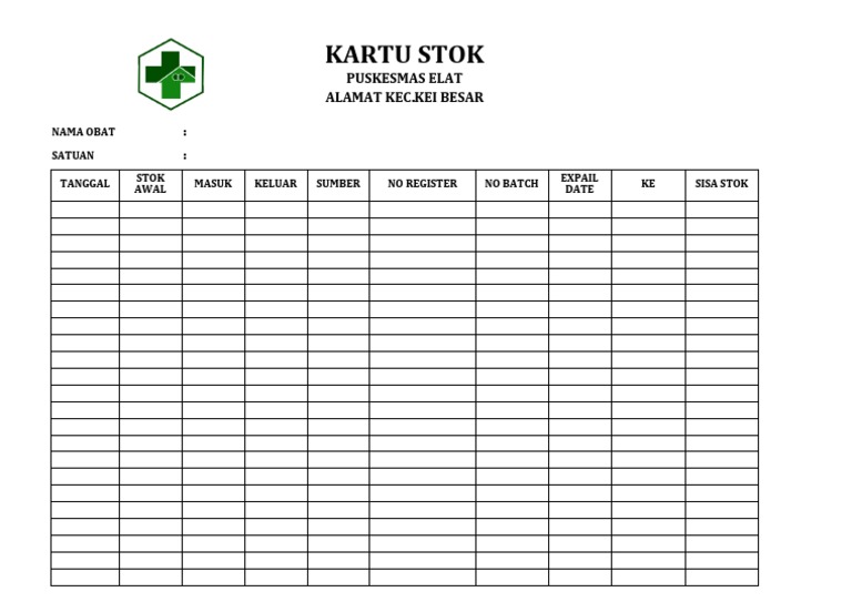 Kartu stok pdf