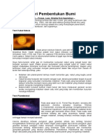 Teori Pembentukan Bumi ALFITRA SALAM