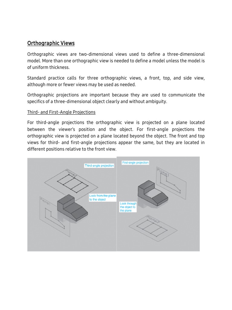 Understanding Orthographic Views | PDF | Classical Geometry | Geometry
