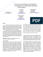 Modified Leach Algorithm Improves Energy Efficiency and Load Balancing in Wireless Sensor Networks