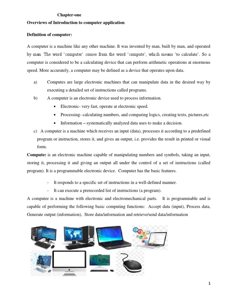 Basic Computers Chapters All Handout (Economic Y2 Sem1) PDF | PDF