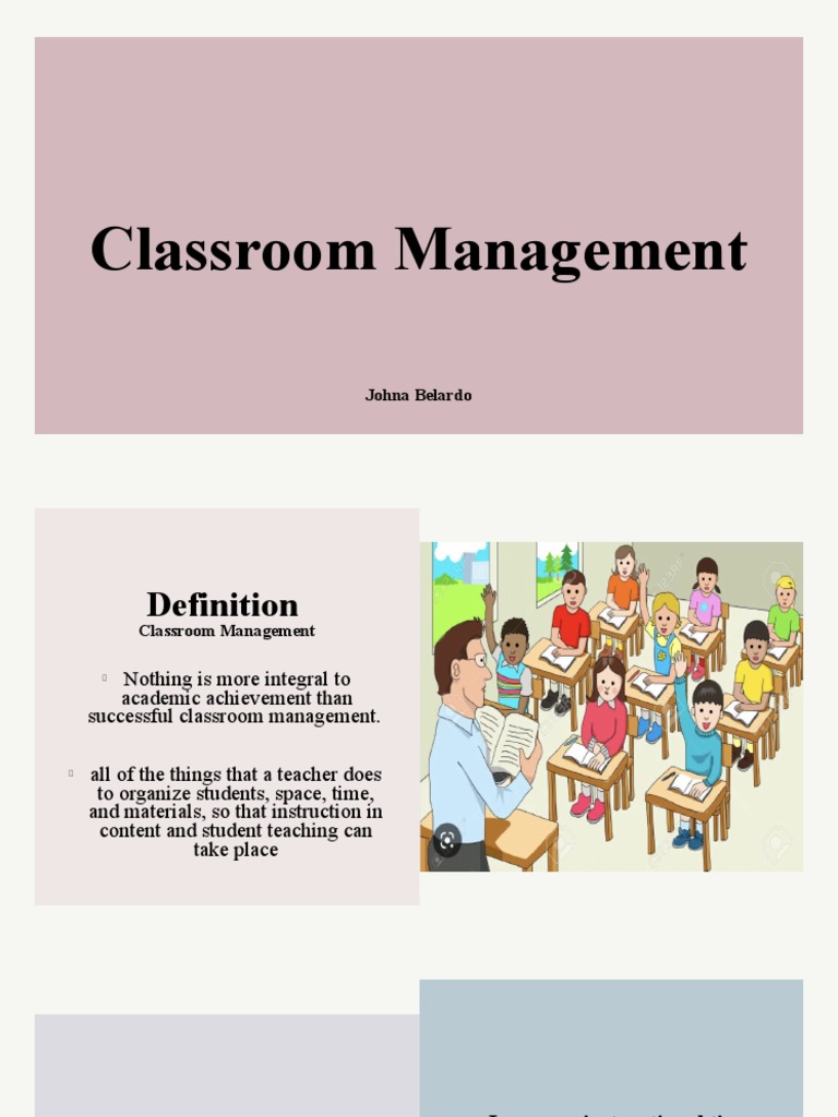 Classroom Management Key PDF Classroom Management Teachers