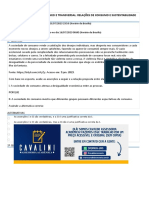 Prova - Estudo Contemporâneo e Transversal Relações de Consumo e Sustentabilidade - 52-2023