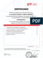 Certificado Paramédico PDF