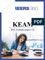 KEAM 2021 Sample Paper 2 PDF