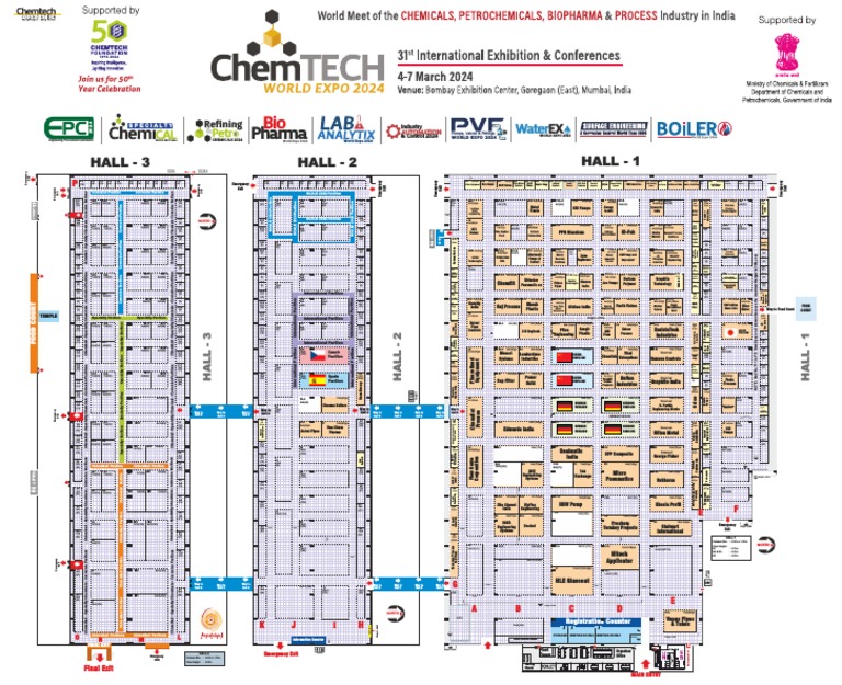 Chemtech2024HallLayout As On 8523 PDF PDF