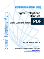 ICG Sigma7 Telephone Handset PDF
