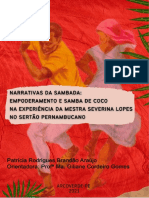 Samba de Coco e empoderamento feminino na experiência de Mestra Severina Lopes