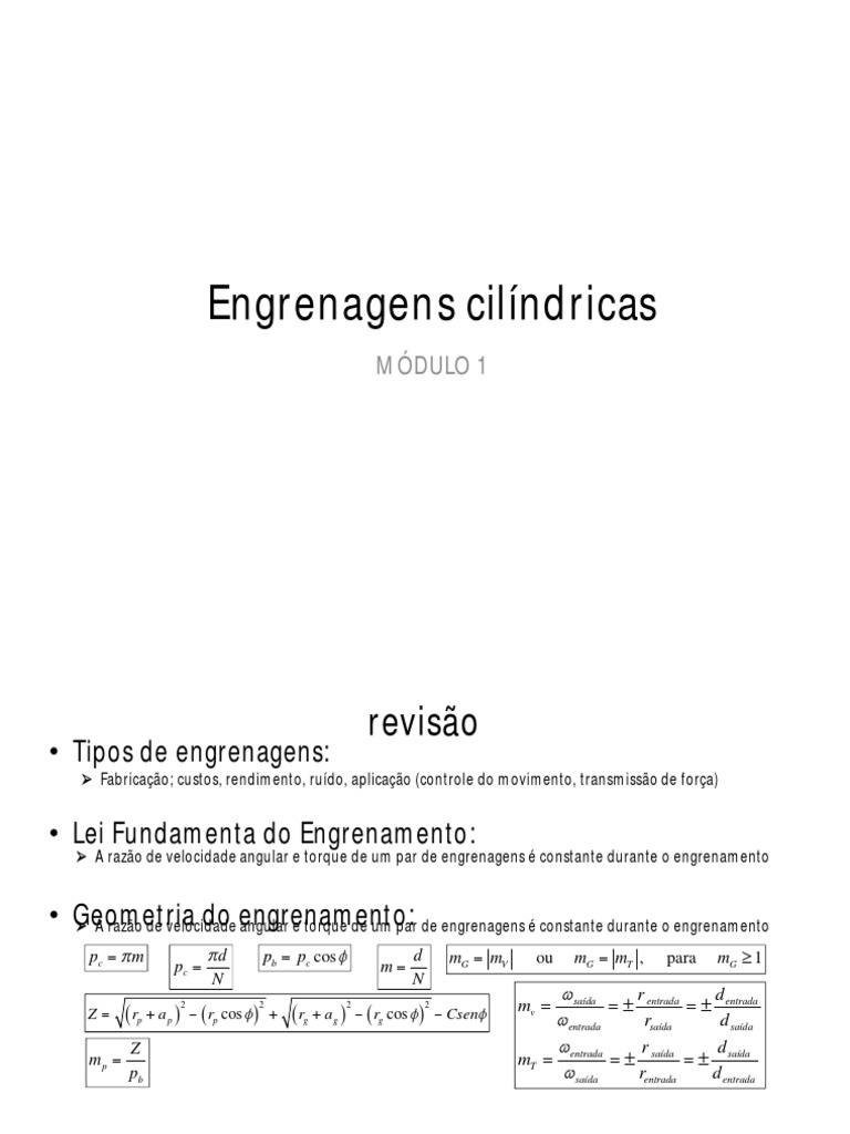 Engrenagens 2 Pdf Pdf Engenharia Mecânica Ciências Físicas