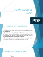 Determinacion de Agua