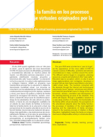 La Función de La Familia en Los Procesos de Aprendizaje Virtuales Originados Por La COVID-19