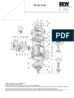 Lista de peças de reposição para motor trifásico DR.80S+M/FG/FM/2W/C/AL/LN/Z