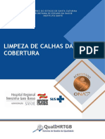 Limpeza calhas cobertura