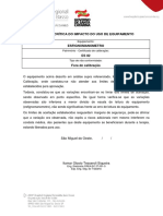 Analise Conclusiva Esfignomanometro Fora de Calibração ES82 PDF